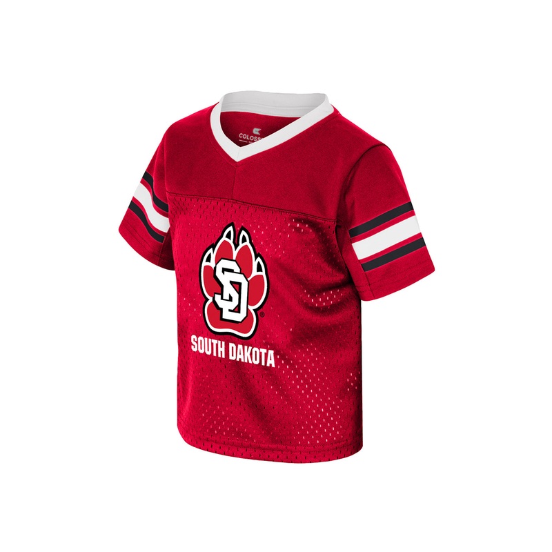 Colosseum Toddler Red Field Time Football Jersey 2T