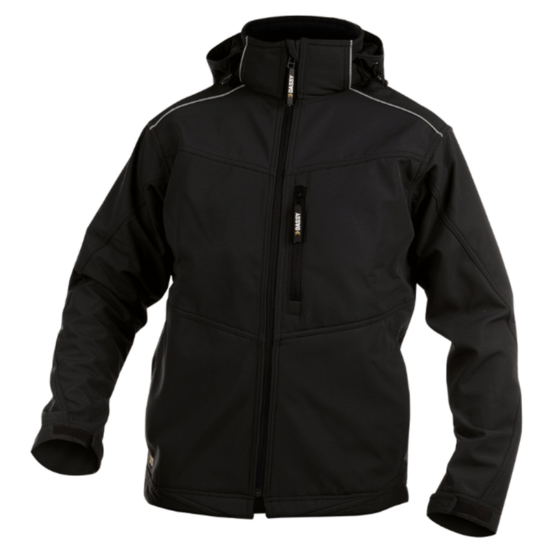 DASSY Tavira 300304 Waterproof Breathable Softshell Jacket Various Colours BLACK 2XL