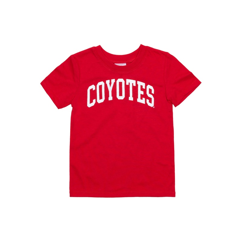 Zoozatz Red Toddler Tee with Coyote Logo 2T