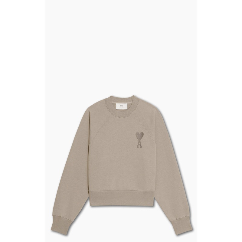 AMI Paris Tonal Big ADC Sweatshirt Dark Beige S