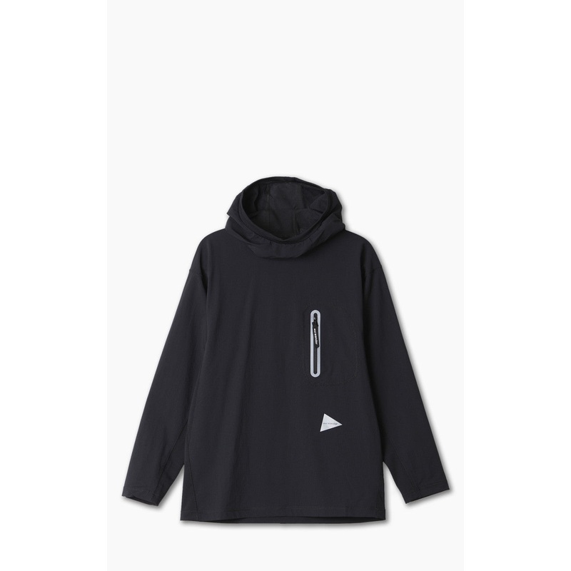 and wander Hybrid Warm Pocket Hoodie Black S
