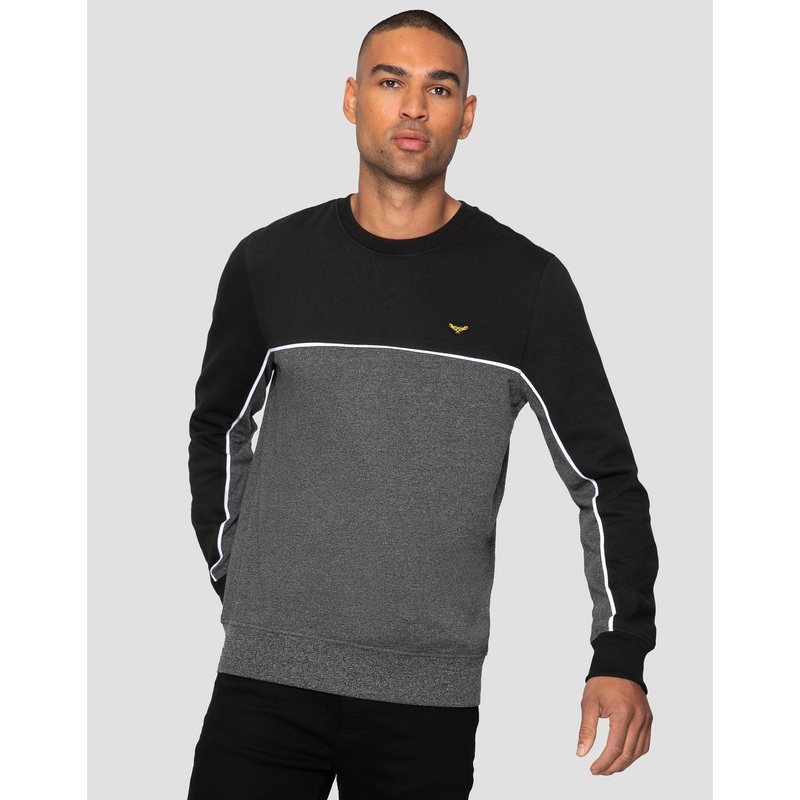 Black Grindle Colourblock Jumper Black Grindle S