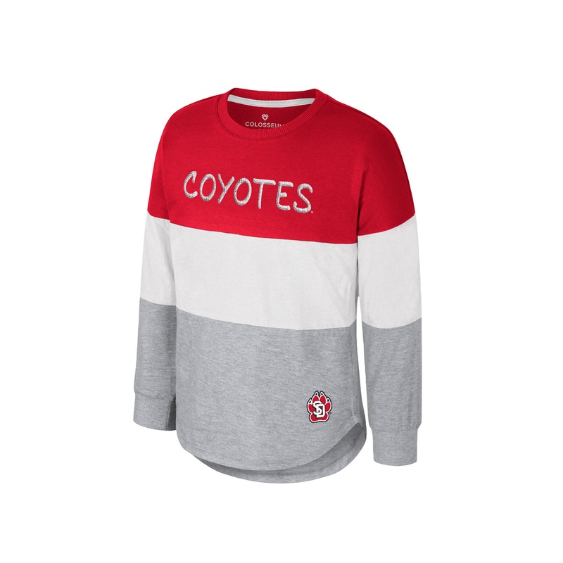 Colosseum Youth Girls Long Sleeve 3 Color Tee XS