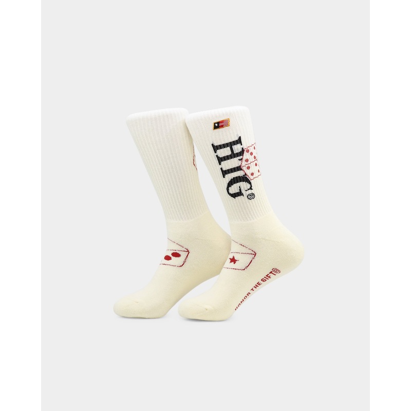 Honor The Gift Women’s Lucky 7 Socks Bone S/M