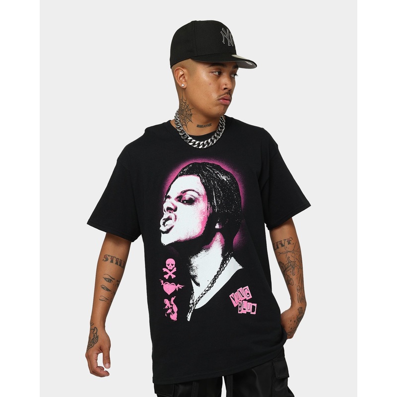 YUNGBLUD Icons Face T-Shirt Black S