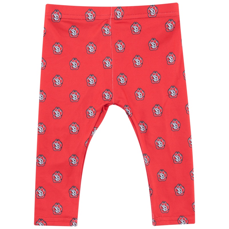 Zoozatz Infant Red All Over Print Leggings OM