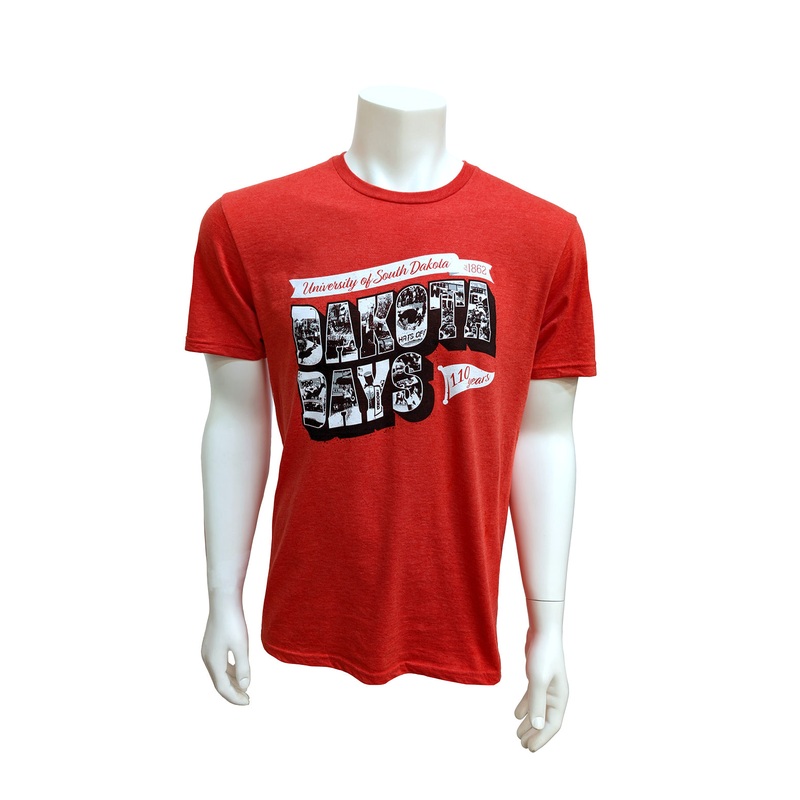 2024 Dakota Day Unisex Red Tee Postcard Style 110 Years SM