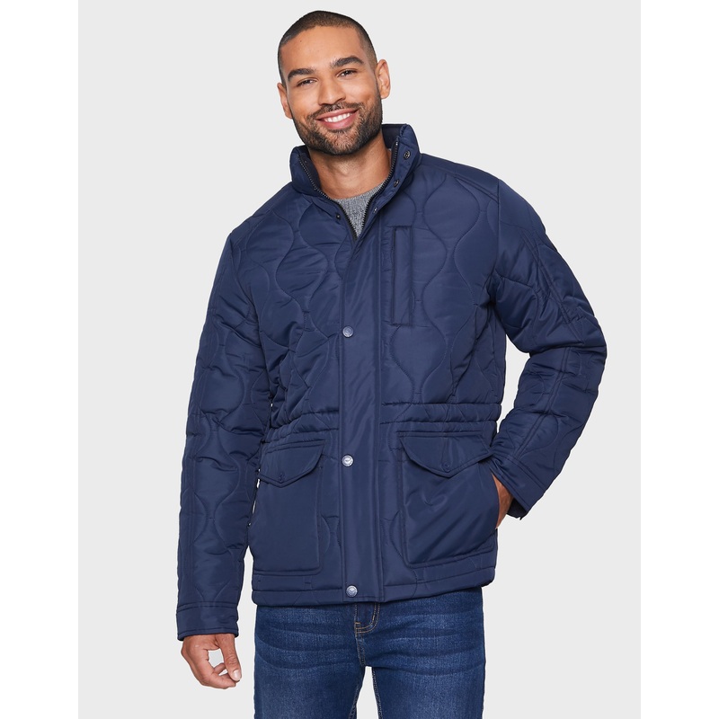 Navy Onion Quilted Jacket Navy S