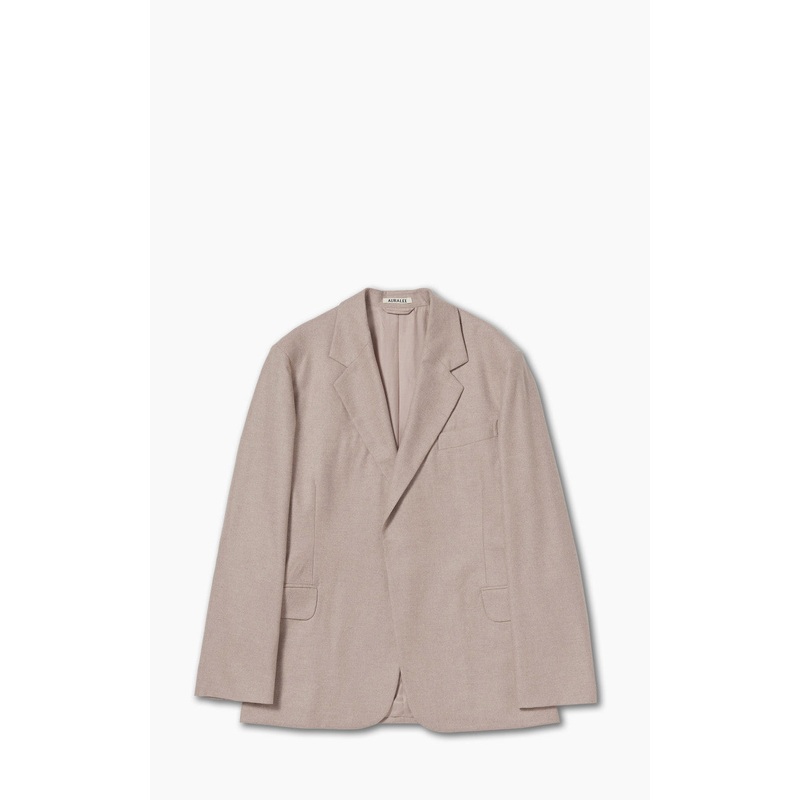 Auralee W Wool Fulling Flannel Jacket Top Light Pink 1