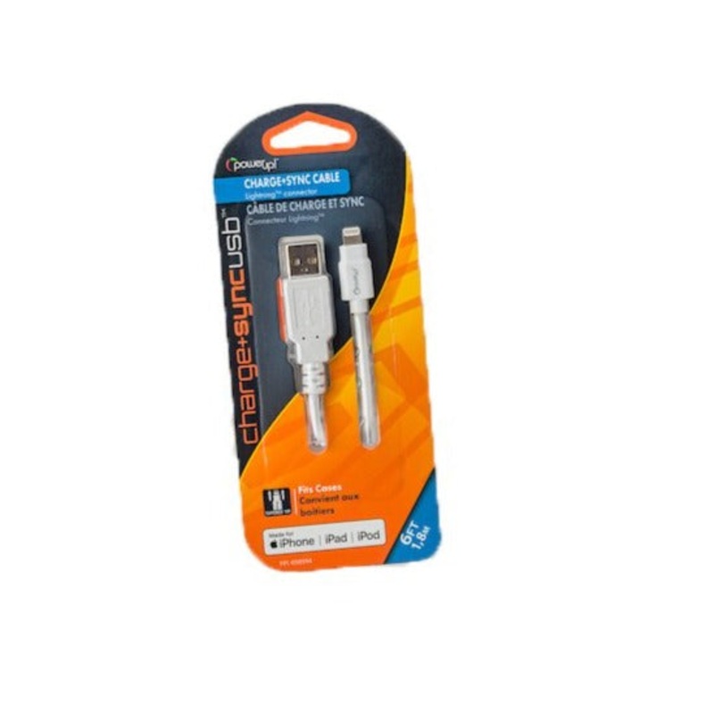 Cable USB Lightning Charge 6′ iphone