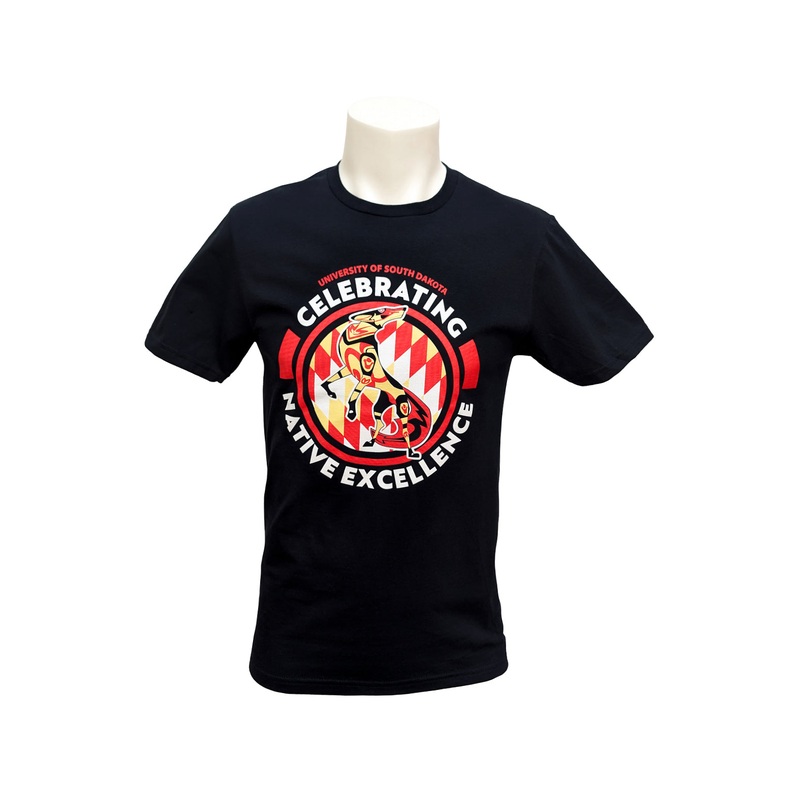 Celebrating Native American Excellence Black Short Sleeve Tee SM