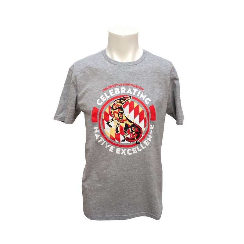 Celebrating Native American Excellence Gray Short Sleeve Tee SM