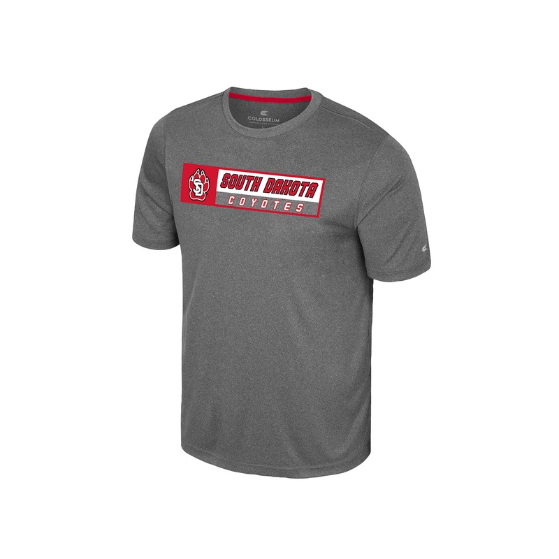 2025 Colosseum Men’s Short-Sleeve Gray Cotton/Poly Blend Tee MD
