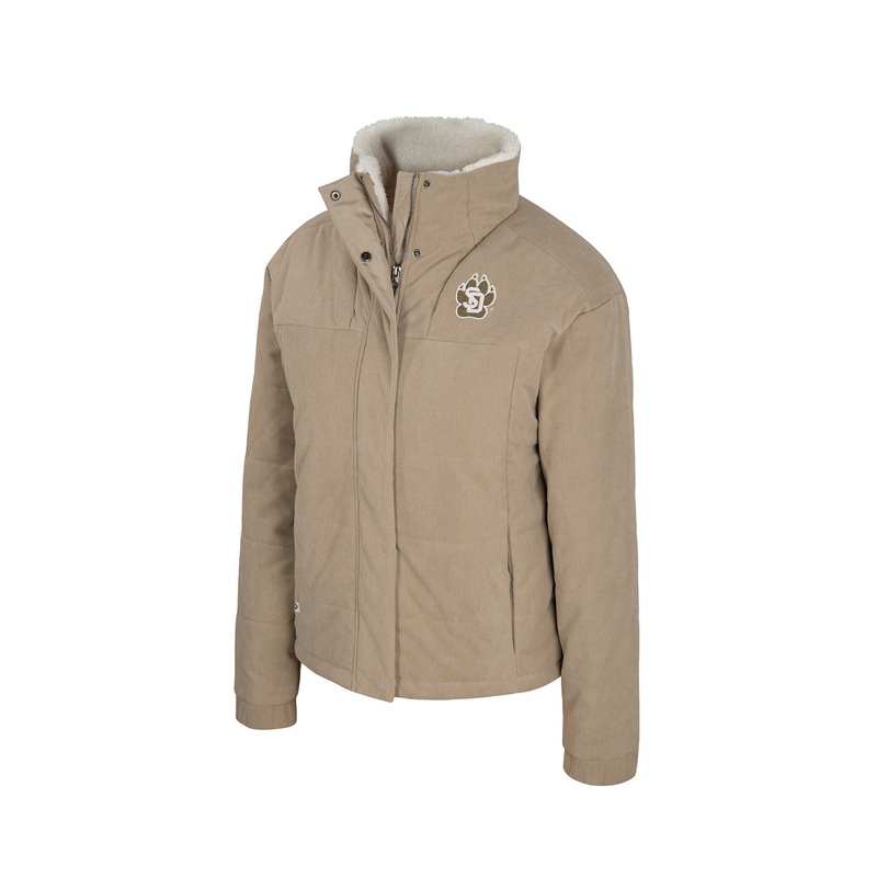 2025 Colosseum Women’s Corduroy Natural Sherpa Lined Coat SM