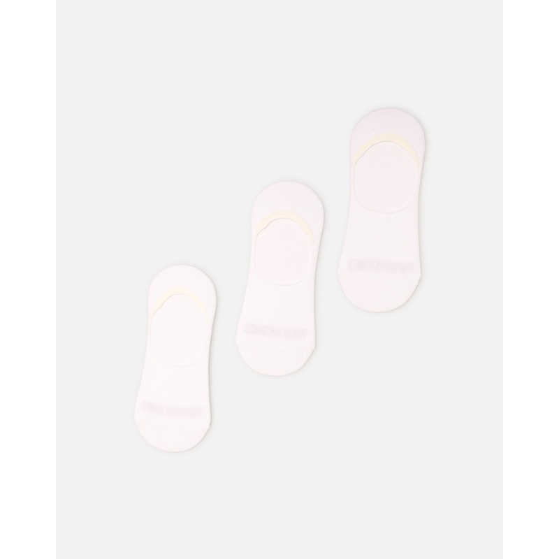 American Thrift Classic No Show Socks 3 Pack White 10-12