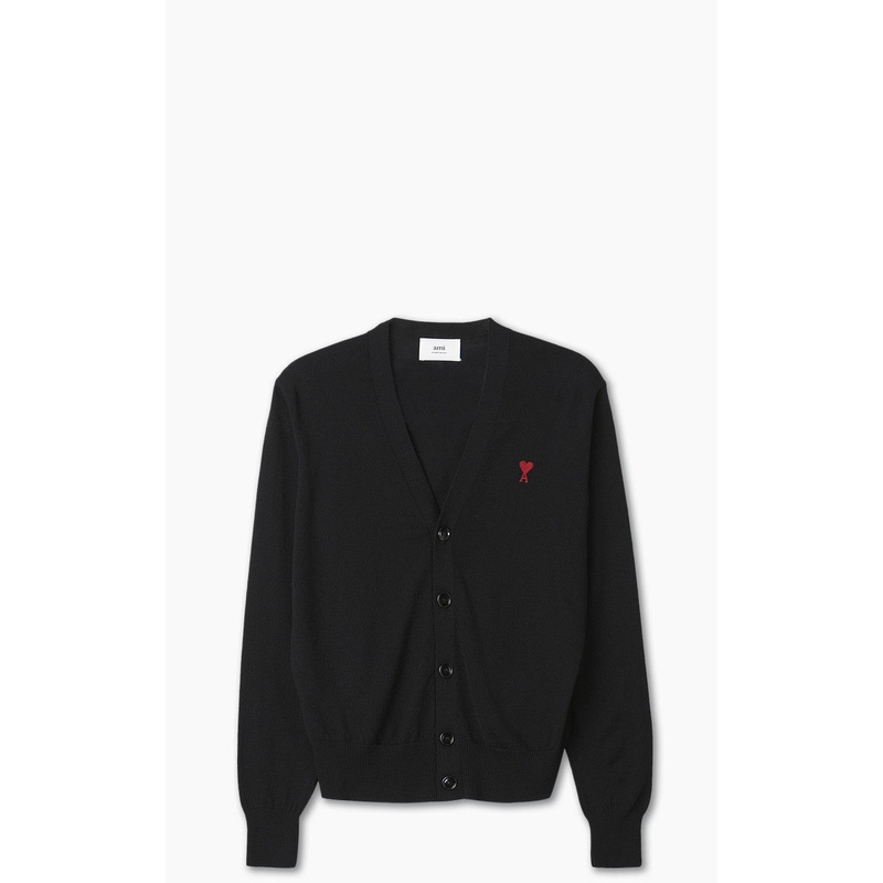 AMI Paris Ami De Coeur Cardigan Black XS