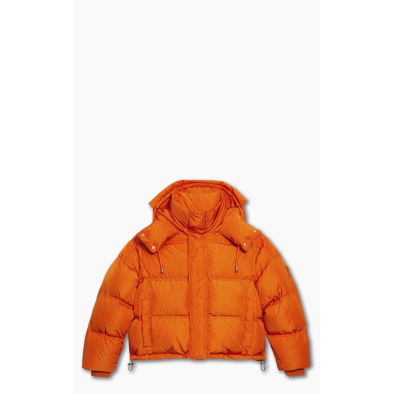 AMI Paris Ami De Coeur Patch Down Jacket Orange S