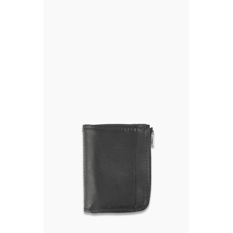 Guidi W7 Zip Wallet Leather Pressed Kangaroo Black