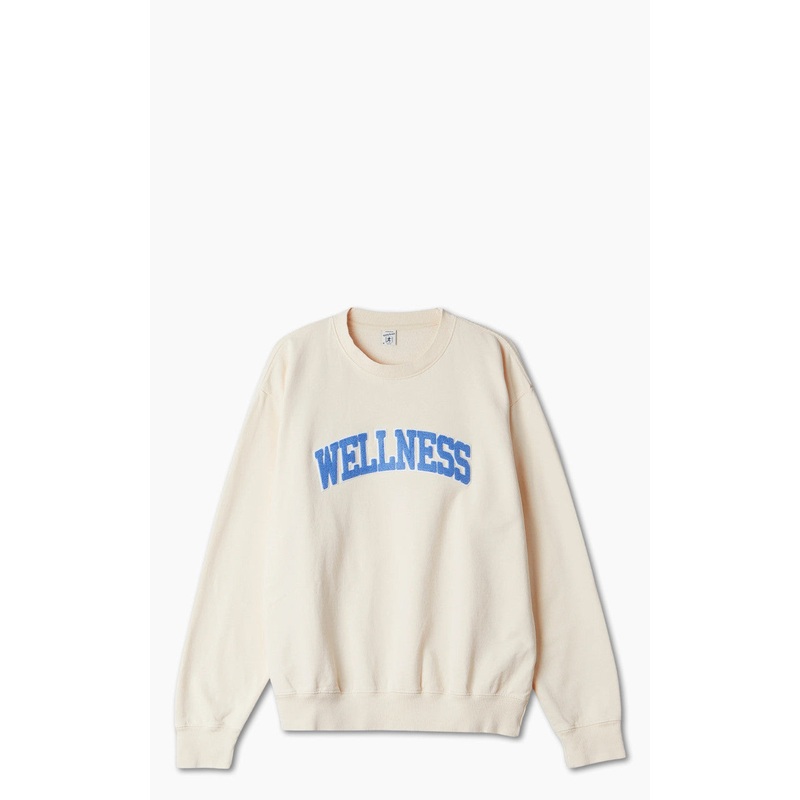 Sporty & Rich Wellness Boucle Crewneck Cream XS