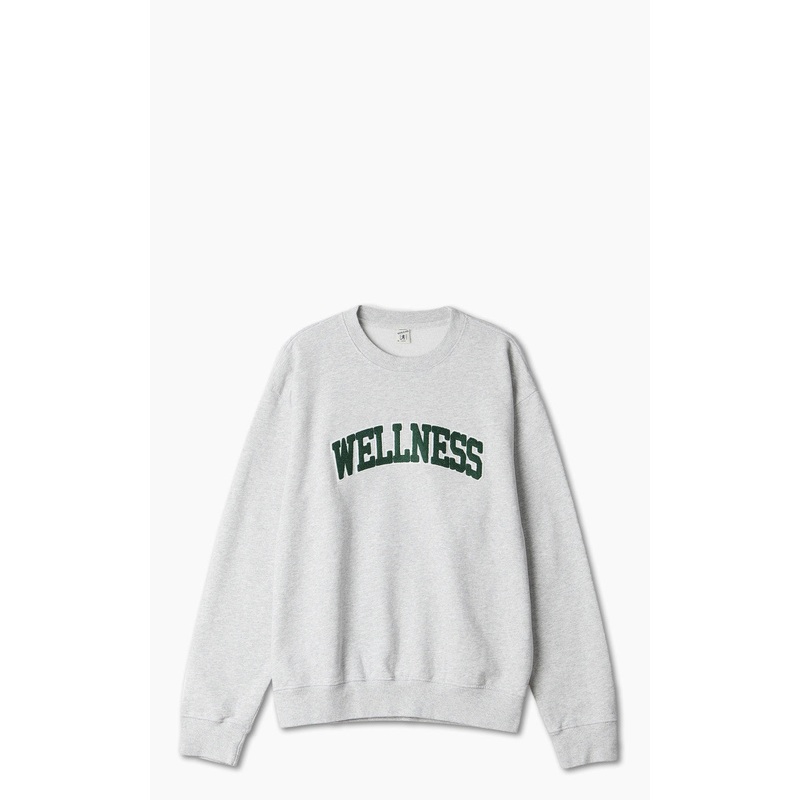 Sporty & Rich Wellness Boucle Crewneck Heather Grey XS