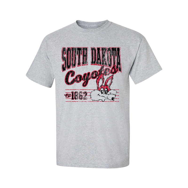 2025 Yote Life Gray South Dakota Coyotes Vintage Charlie SM