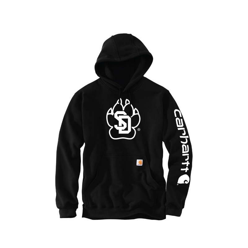 Carhartt Hoodie with SD Paw Carhart Brown SM