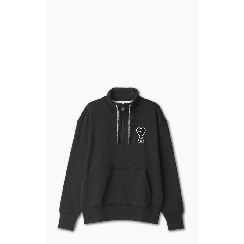 Puma x AMI Half-Zip Sweatshirt Black XS