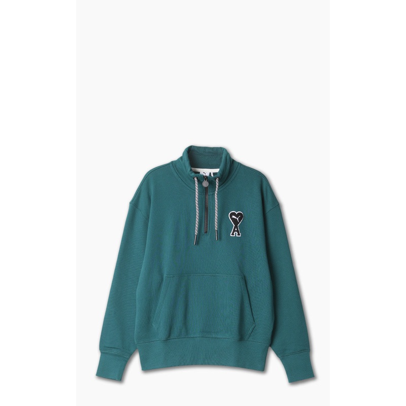 Puma x AMI Half-Zip Sweatshirt Varsity Green XS