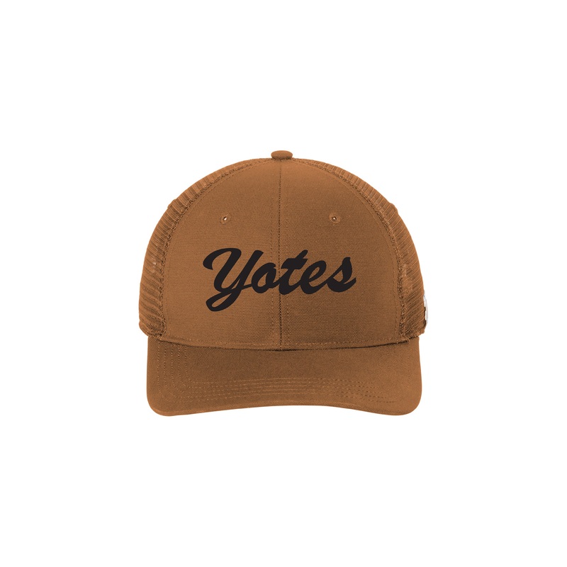 Carhartt Brown Hat with Black Yotes