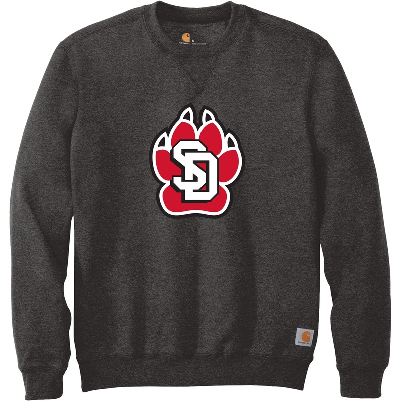 Carhartt Heather Gray Crew with SD Paw SM