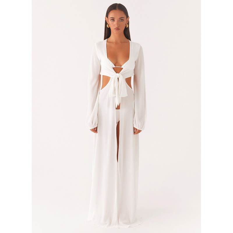 Coastal Maxi Dress – White White US 0