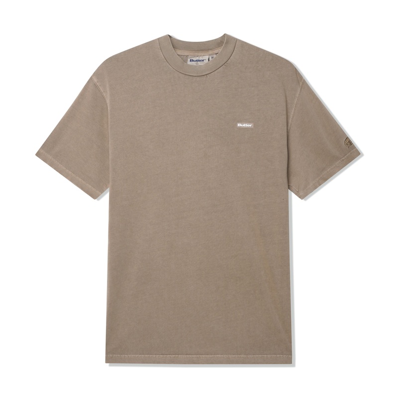 Basic Tee, Washed Tan S