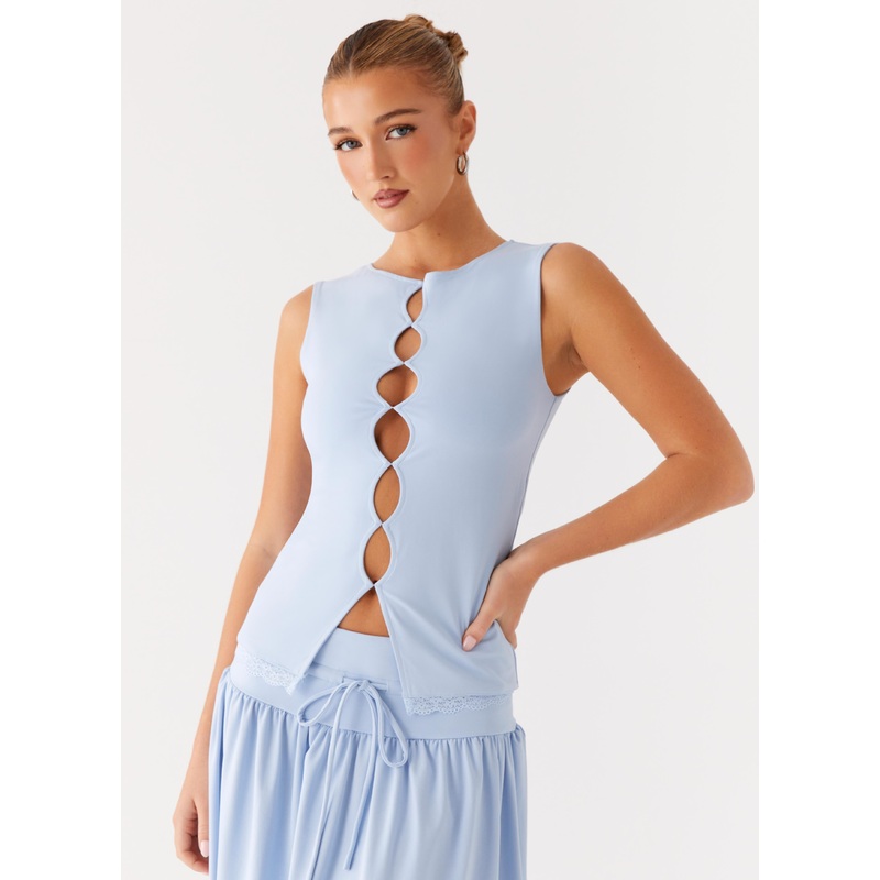 Dawn Drift Top – Blue Blue US 0