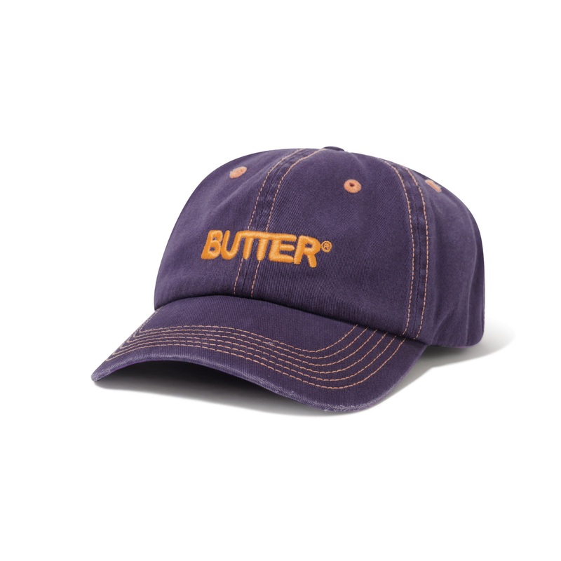 Rounded Logo 6 Panel Cap, Purple OSFA