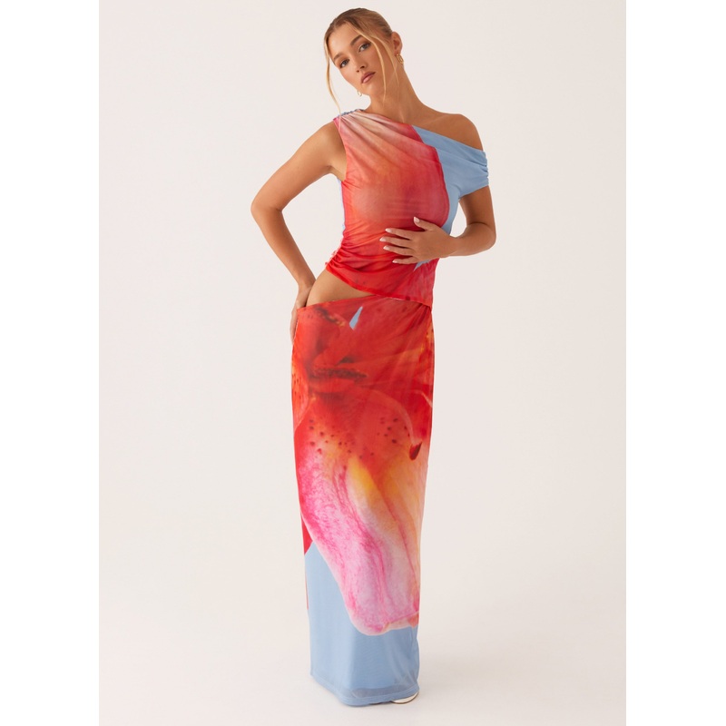 Santa Monica Maxi Dress – Blue Floral Blue Floral US 0