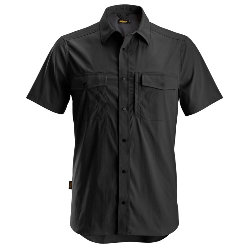 Snickers 8520 LiteWork, Wicking Short Sleeve Shirt Various Colours Black 2XL