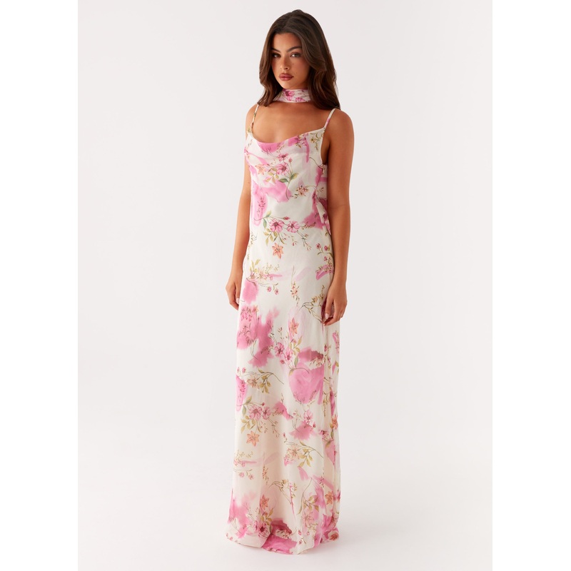 Spencer Maxi Dress – Ivory Floral Print Ivory Floral Print US 0