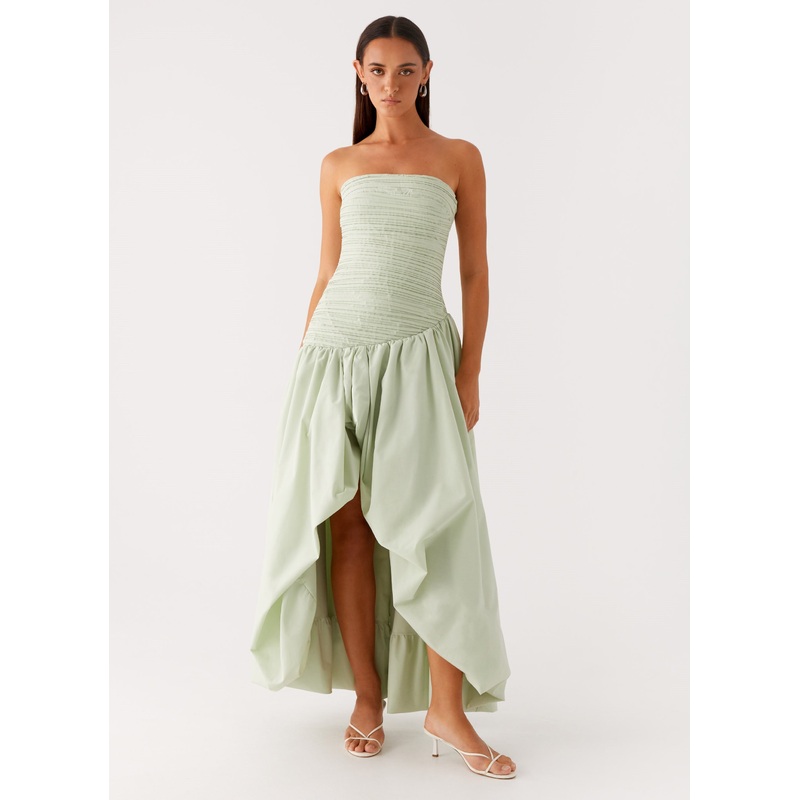 Misa Bubble Maxi Dress – Mint Mint US 0