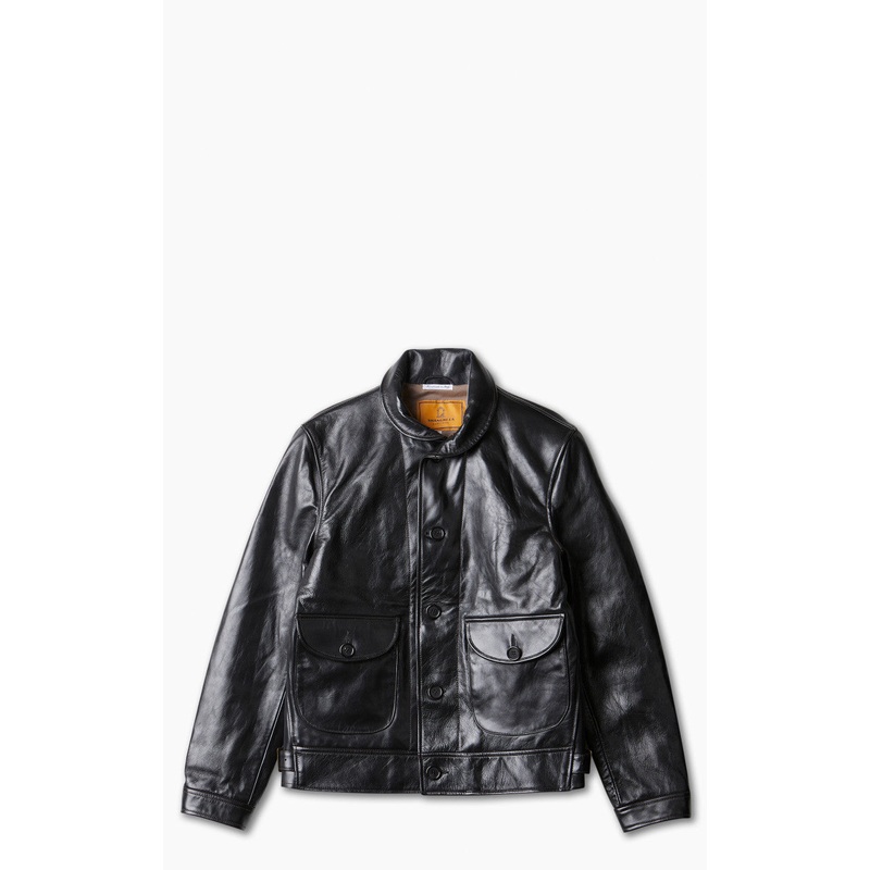 Shangri-La Heritage Cossack Horsehide Leather Jacket Black S