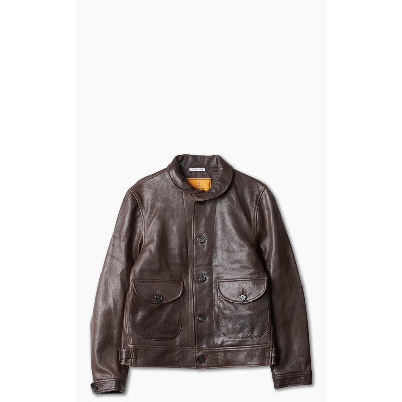 Shangri-La Heritage Cossack Lambskin Leather Jacket Testa di Moro S