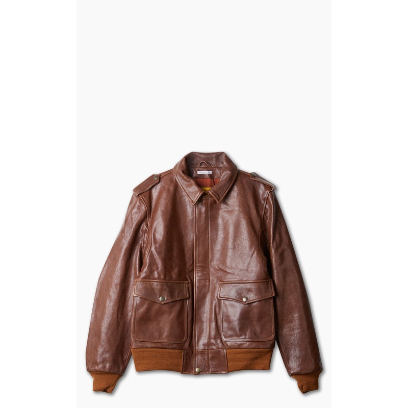 Shangri-La Heritage Don Gentile A-2 Flight Jacket Seal Brown M