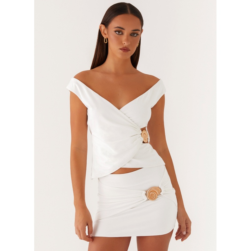 Shoreline Mini Skirt – White White US 0