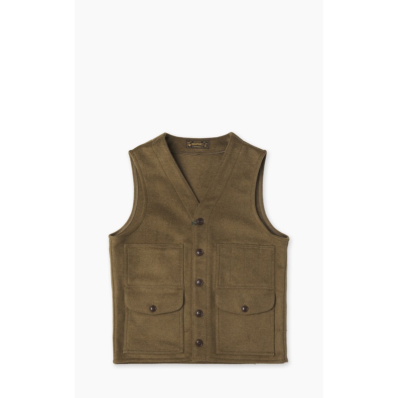 Chesapeake’s Oregon Heavyweight Wool Vest Olive Green M