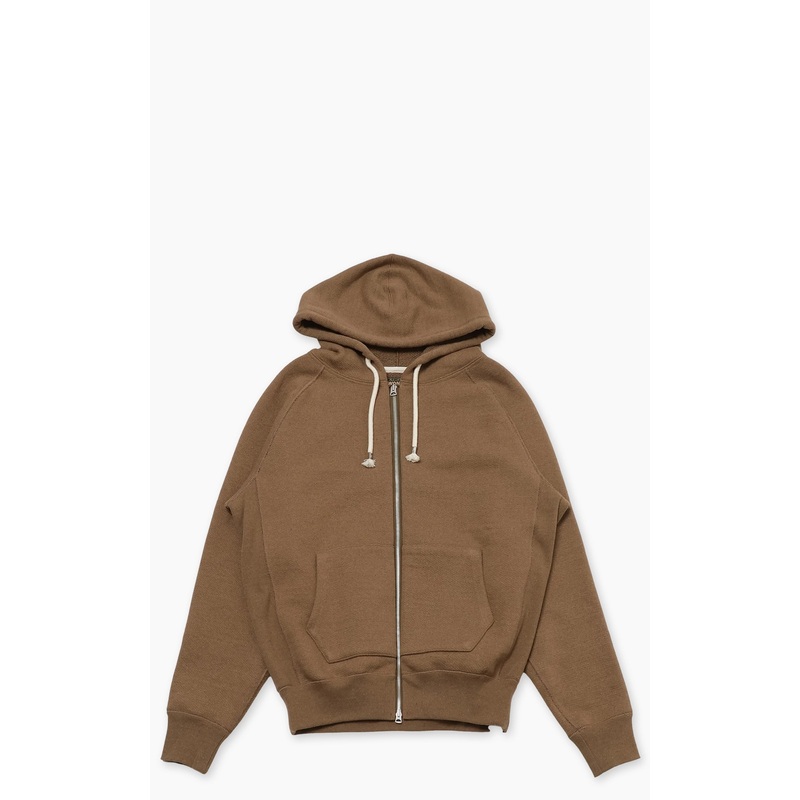 Wonder Looper Zip Hoodie Double Heavyweight French Terry Iron Mordant Foxfibre Coyote 80 S