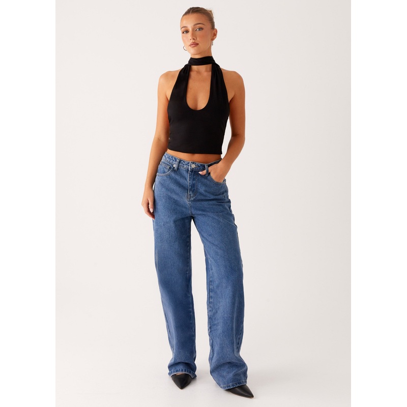 Back Again Straight Leg Denim Jeans – True Blue True Blue US 0