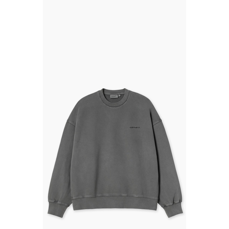 Carhartt WIP Benton Sweatshirt Garment Dyed Graphite S