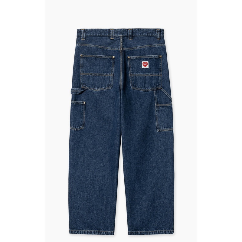 Carhartt WIP Nash Double Knee Pant Smith Denim Stone Washed Blue S