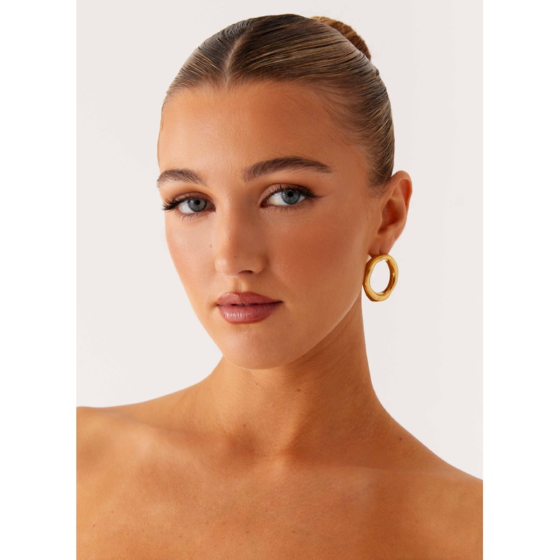 Filis Earrings – Gold Gold One Size