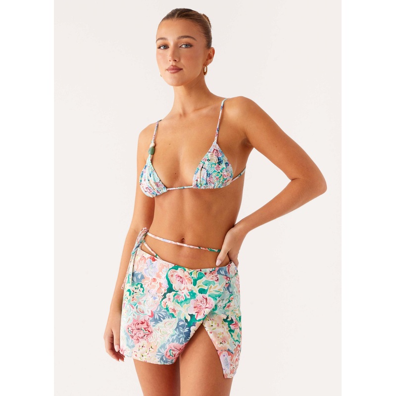 Miradelle Wrap Mini Skirt – Santorini Floral Santorini Floral US 0