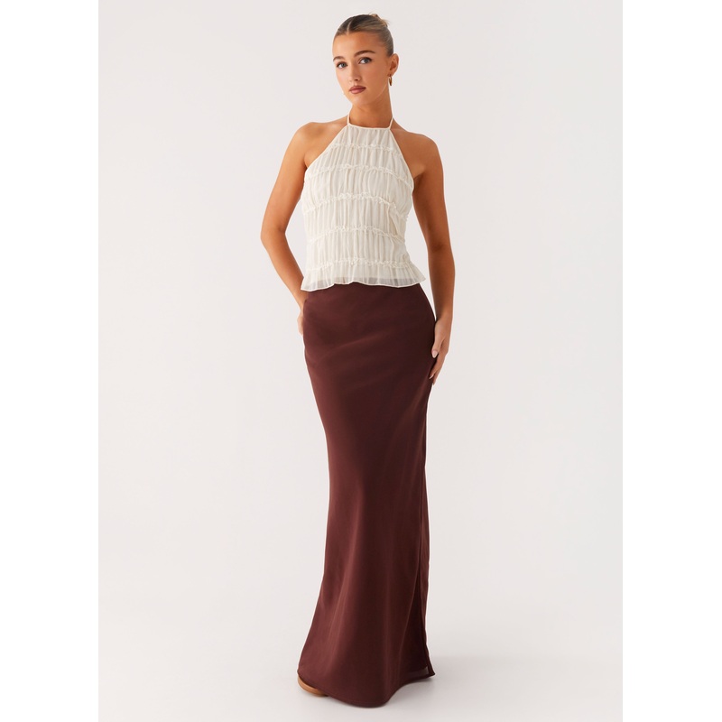 Sienna Sunset Maxi Skirt – Chocolate Chocolate US 0